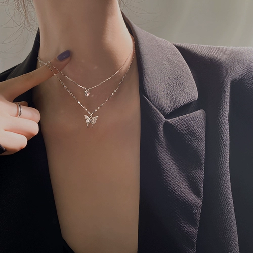 Ожерелье, сексуальная цепочка до ключиц, серебро 925 пробы, коллекция 2022