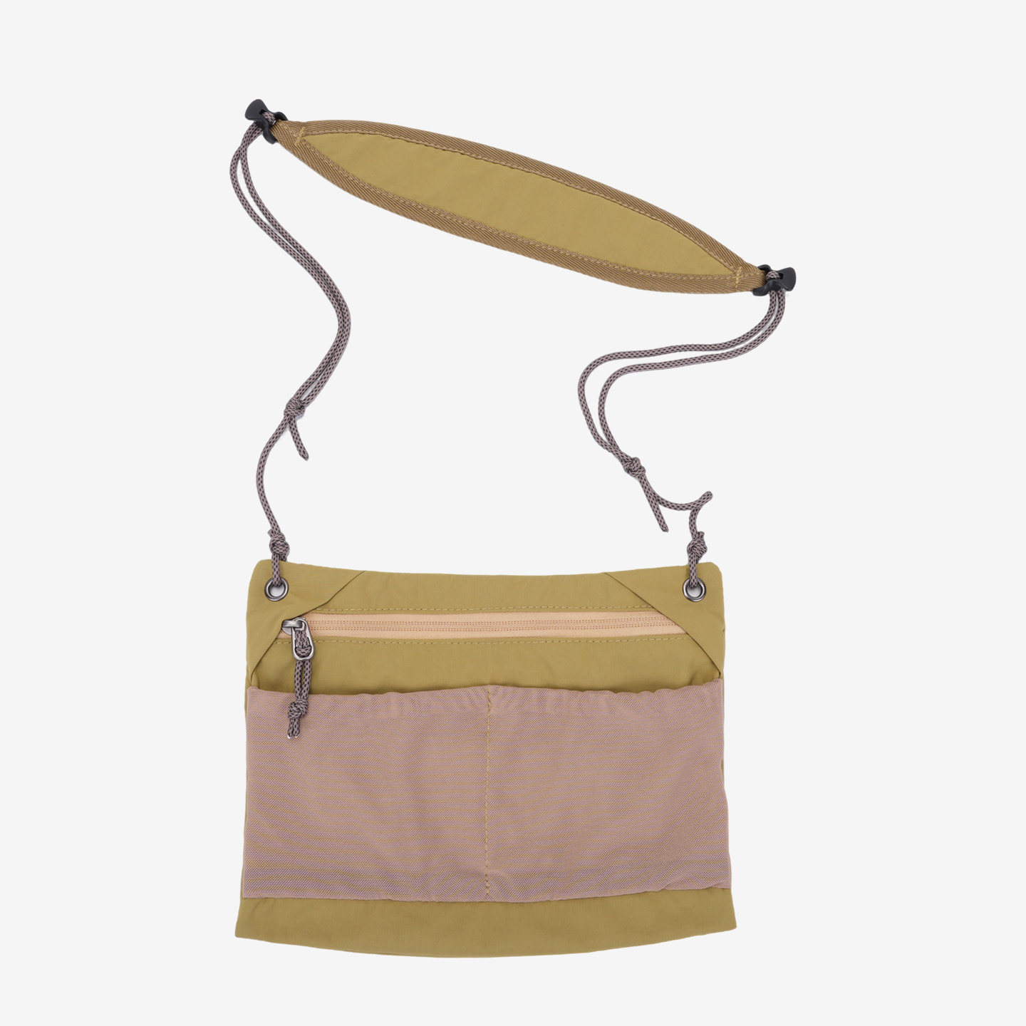 HDBFORM contrasting color functional crossbody bag