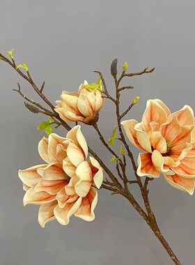 大号长枝玉兰花仿真花家居摆件