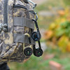Jiage carabiner compass + thermometer metal case