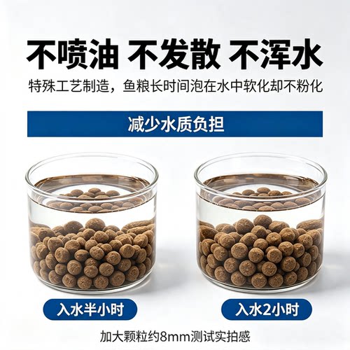 BESSN下沉型高蛋白鱼粮锦鲤鹦鹉银龙招财地图雷龙底栖鱼肉食饲料 - 图1