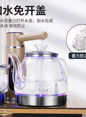 特诺星全自动烧水壶智能上水电热水壶家用一体玻璃抽水茶炉茶具