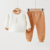 Baby thermal underwear set three layers modal cotton