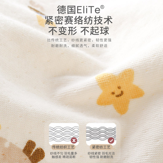 婴儿家居服上衣春秋季纯棉双层提花宝宝偏开按扣秋衣新生儿打底衣