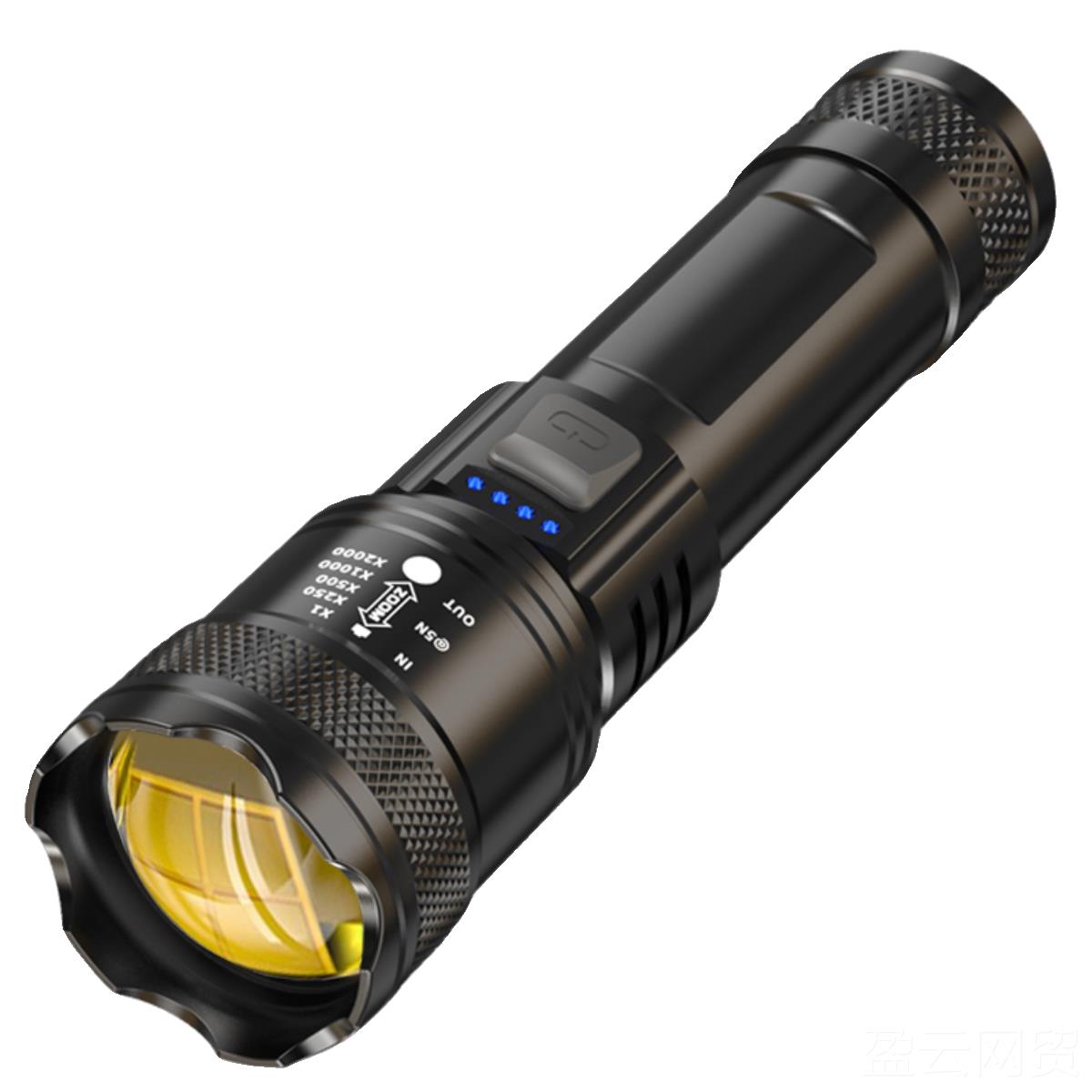 Genuine 900 ultra-bright P-shot strong light rechargeable flashlight zoom long-hand shot hernia lamp ultra-long battery life outdoor emergency