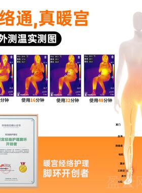 正品双龙脉大姨妈阴神三交暖宫经络脚温环灸缓解痛经护理月经器按