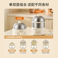 九阳蒸蛋器煮蛋器家用新款 定时316L不锈钢小型电蒸锅早餐机烹饪机
