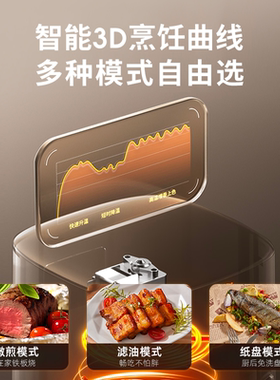 九阳双热源炎烤空气炸锅可视