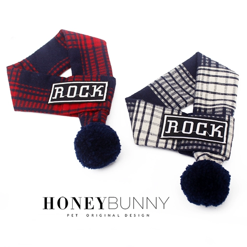 Honeybunny осень и зимний питомец с длинным шарфом золотые волосы собачья кошачья волосы клетчатые крабовые украшения