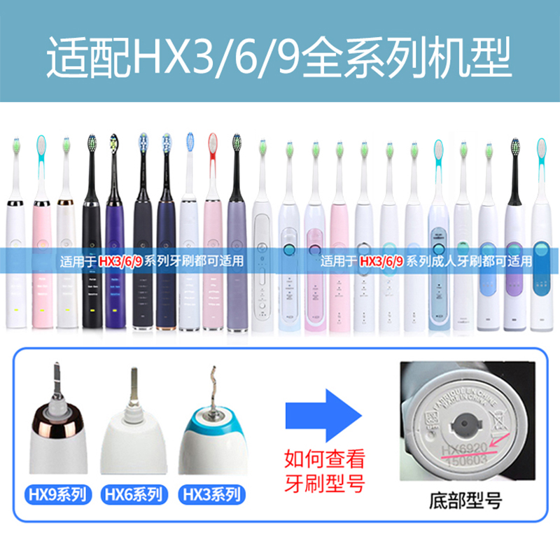 适配hx6311/hx6352/6312hx6321飞利浦儿童电动牙刷头6620sonicare - 图1