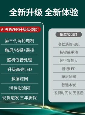 棋室吸烟灯神器麻将机空气净化器打麻将用灯麻将馆室内排烟机