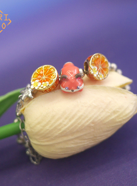 有看s925夏日小狐狸串珠甜美