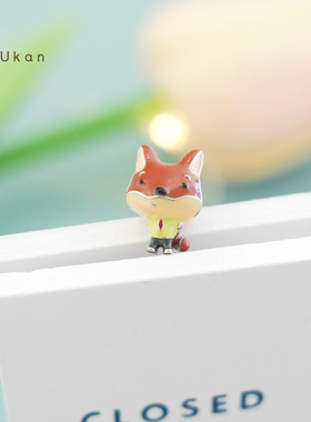 有看尼克狐狸s925串珠动物