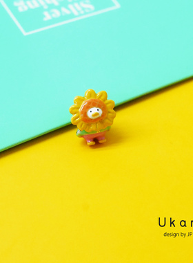 鸭子系列卡通太阳花串珠DIY配件