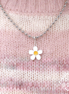 有看925银清新花朵超仙紫色吊坠