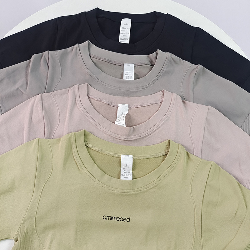 修身性感休闲运动上衣轻薄女健身服跑步速干T恤圆领短袖瑜伽服,淘宝优惠券,粉丝福利购,淘宝优惠卷