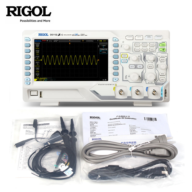 RIGOL普源DS1202Z-E便携式200M多功能数字双通道示波器DS1102Z-E