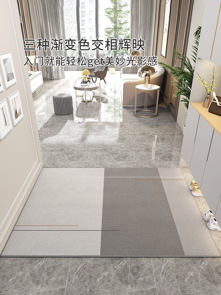入户门地垫进门口门垫门前脚垫家用玄关现代简约耐脏高档新款地毯_虎窝淘