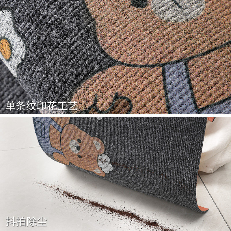 Simple, stain-resistant, oil-absorbing, no-wash, wipeable anti-slip mat for kitchen