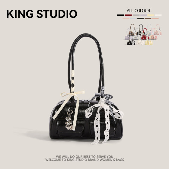 Xu Yunzhen's same style bowling bag Boston bag