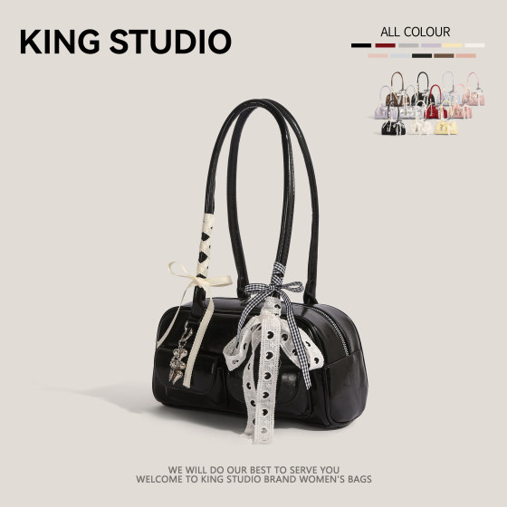 Xu Yunzhen's same style bowling bag Boston bag