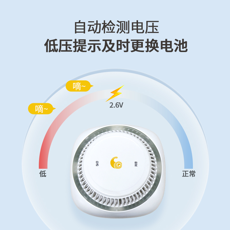 北大青鸟吻胜烟雾报警器家用独立式烟感NB烟雾感应器火灾探测商用-图2