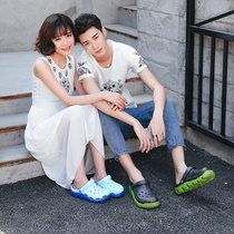 Big Hole Mens Version High Tug Wearing Outside Code Han Slide Season Tide Shoes Sandals Sandals Shoes Anti Slippers Shoe Stalls Stream