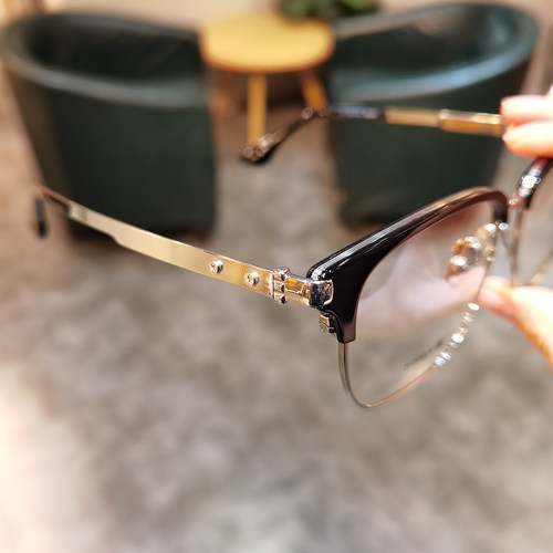 简丹复古超轻加宽钛架方框男女百搭大框护目平光眼镜架总宽163MM - 图2