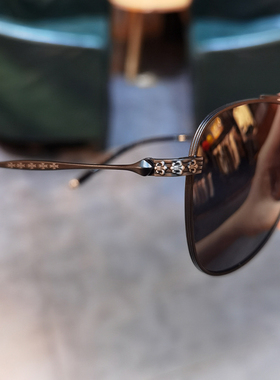 百搭潮复古时尚大框双梁太阳镜