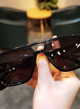 复古双梁飞行员防紫外线墨镜