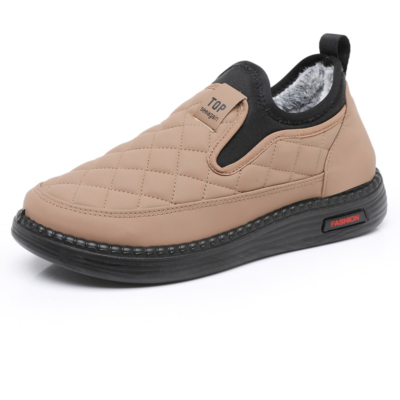 妈妈棉鞋2024新款女冬季加绒加厚中老年一脚蹬防滑保暖老北京布鞋,淘宝优惠券,粉丝福利购,淘宝优惠卷