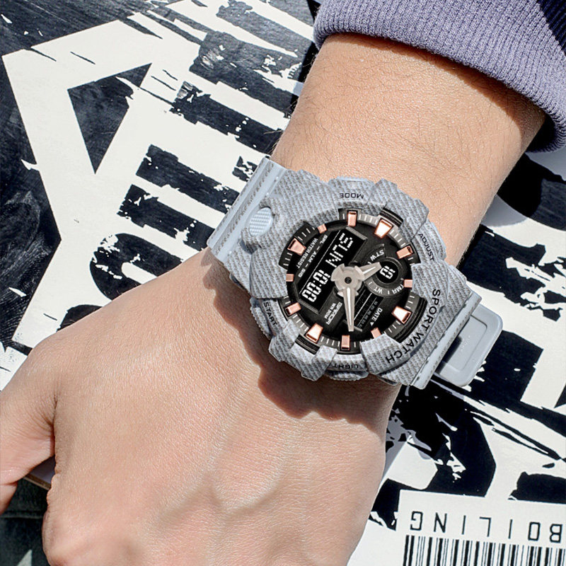 运动防水青少年初中学生潮流电子表 zky国产腕表