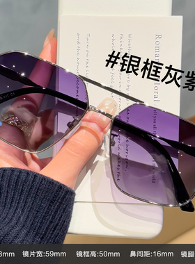 双梁墨镜男款多边形可配度数