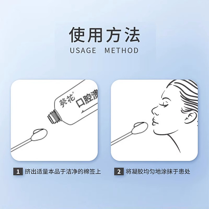 配棉签】葵花口腔溃疡凝胶口腔溃疡口腔炎症义齿手术缓解创面疼痛-图2