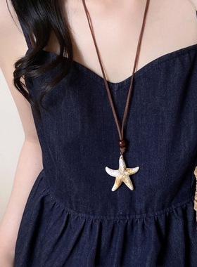 美拉德海星项链女2025新款日常