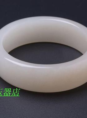 天然和田玉手镯 和田玉糖料手镯 玉镯 镯子 白玉镯 糖玉镯