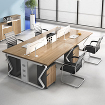 Staff Desk Chair Composition Employee Four-person-level modern minimalist computer desk station office desk