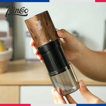 Bincoo electric grinding machine steel core coffee bean grinding machine small household portable wood grain grinding powder coffee apparatus