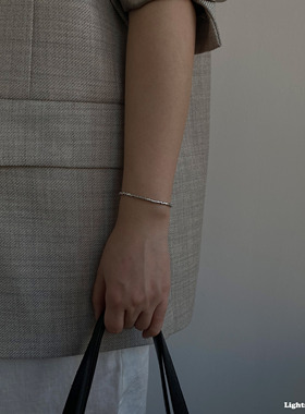 925纯银中性风手链男女款