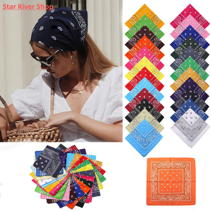 Fashion Bandana Kerchief Head Square Scarves Print Handkerch