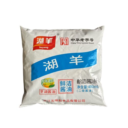 包邮杭州湖羊牌鲜洁酱油400mlX5包 酱鸭生抽酱肉杭帮菜烹饪鲜酱油 - 图3