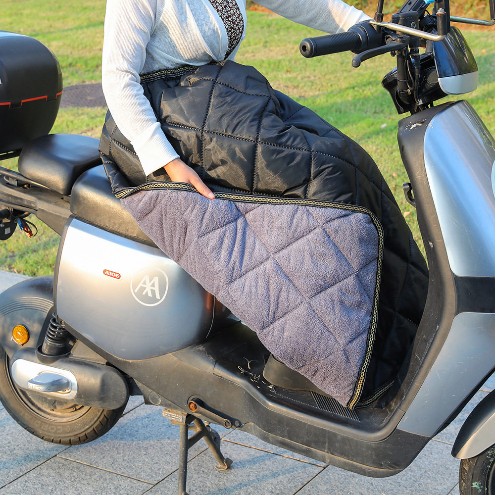 电动车挡风裙护膝冬骑车保暖防风防水加绒加厚护腿半身围裙挡风被,淘宝优惠券,粉丝福利购,淘宝优惠卷