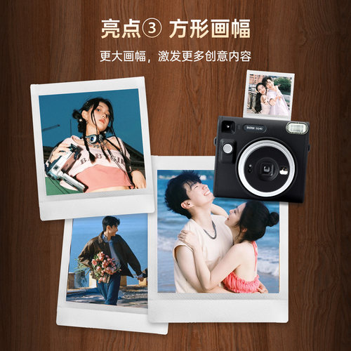现货 富士fujifilm/instax SQ40拍立得 方形4寸复古一次成像相机 - 图2
