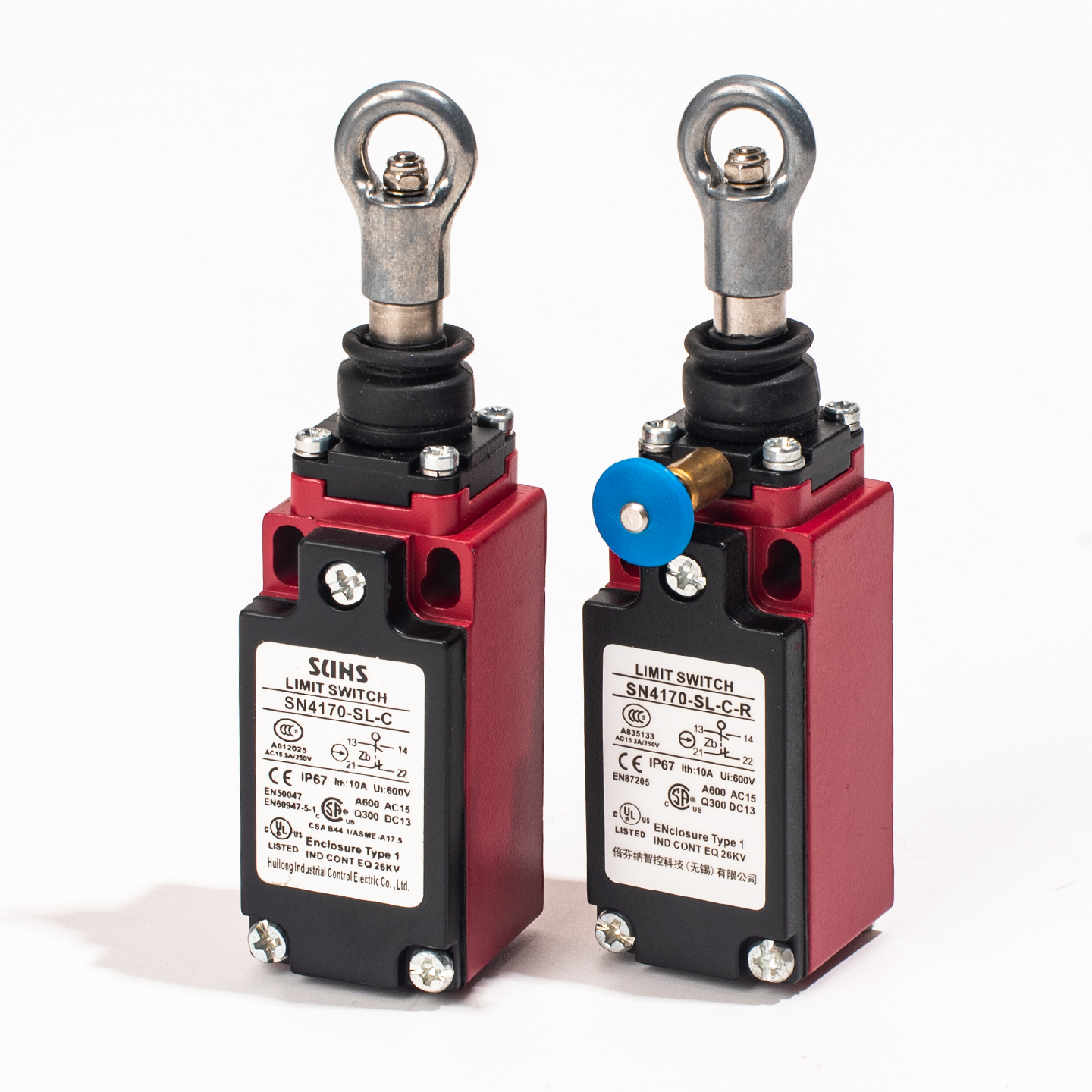 适用三实一开两闭安全拉线拉绳开关SN6170-SL7-C-R/SL2-C-R急停 - 图0