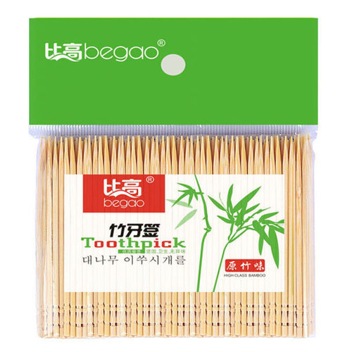 量版装10小包共2500支优质竹牙签袋装单头牙签无毒无异味半年用量 - 图3