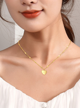 2022新款心形love锁骨链