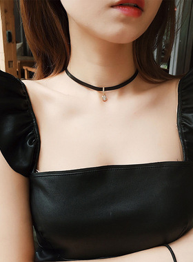 choker短款锁骨链女56