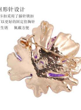 中国风防走光珍珠高档牡丹胸针别针胸花brooch旗袍女配饰别针