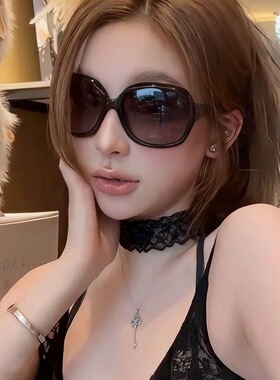 古早感大框墨镜女显瘦防晒偏光镜