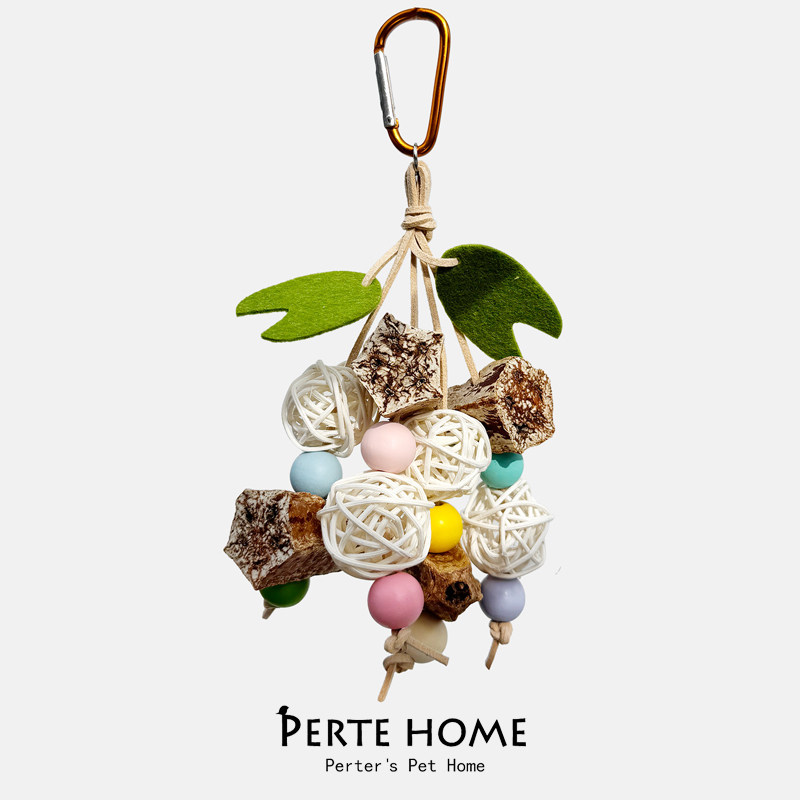 鹦鹉啃咬解闷磨牙挂串鸟玩具干果软木塞玉米芯藤球笼子装饰用品,淘宝优惠券,粉丝福利购,淘宝优惠卷